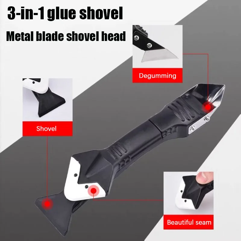 5 in1 سيليكون مزيل تسرب السلس مكشطة Caulk التشطيب الجص عدة أدوات الطابق قالب إزالة أدوات يدوية مجموعة الخياطة ملعقة