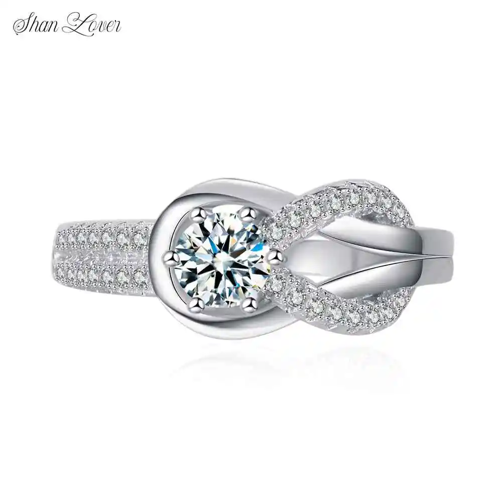 

﻿ShanLover Brand MST Top Grade Moissanite Diamond Ring for Women High Quality s925 925 Sterling Silver Rings Jewelry