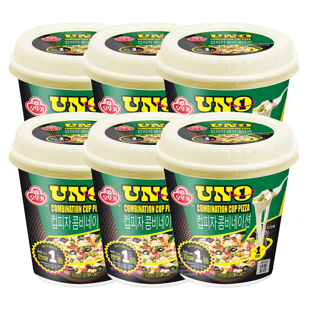 Ottogi UNO floating cup pizza combination 150g 6 pieces