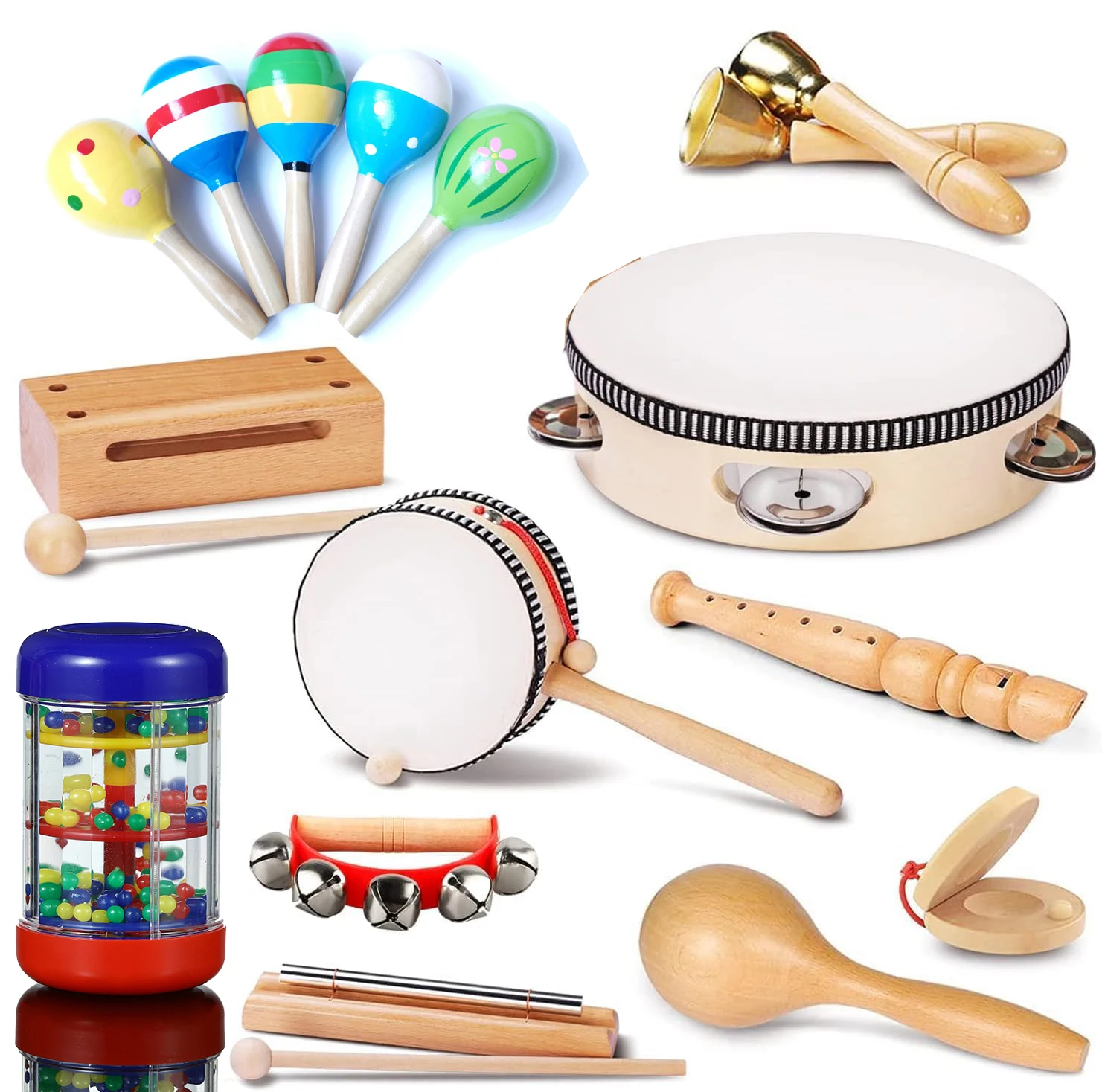 Mini Rainstick Cho Bé Lục Lạc Ống Mưa Dính Bình Lắc Rainmaker Nhạc Cảm Quan Thính Giác Nhạc Cụ Đồ Chơi Cho Trẻ Em Gái Tập Đi Cho Bé