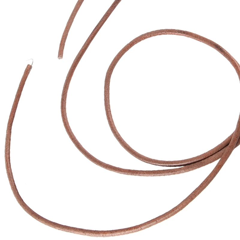 10Pcs Flat Leather Strip Cord Braiding String 0.5Mm Espresso Sewing Machine Belt Parts