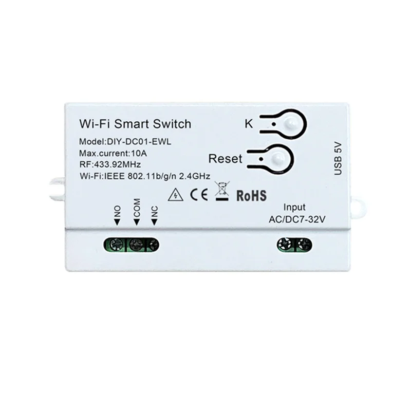 

M18K-Wifi Smart Switch Ewelink DIY Таймер 1CH 7-32V RF433 2.4G Wi-Fi Smartlife Модуль домашней автоматизации для Alexa Google Home Easy T