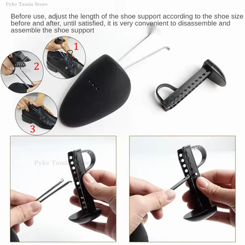1 Pair Plastic Shoe Tree Shaper Shapes Stretcher Adjustable Length Shoe Brace for Women Men Leather Shoes Sneaker Boot Holder