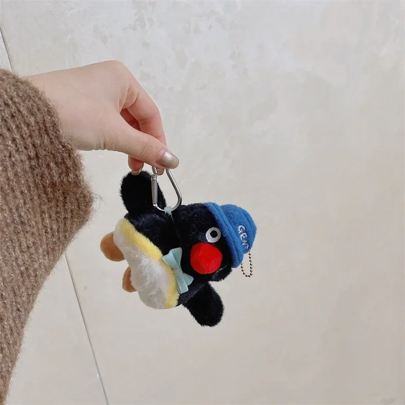 Cute Plush Penguin Case for AirPods 4 Airpod 1 2 3 Pro Pro2  Bluetooth Earbuds Charging Box Protective Earphone Case Cover