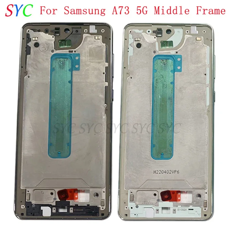 Middle Frame Center Chassis Cover For Samsung A73 5G A736B Phone Housing Metal LCD Frame Repair Parts