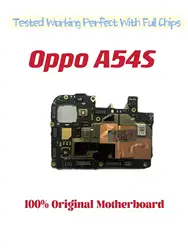 Original Unlocked Main Board For Oppo A54S  , Mainboard Motherboard with Chips Circuits, Flex Cable