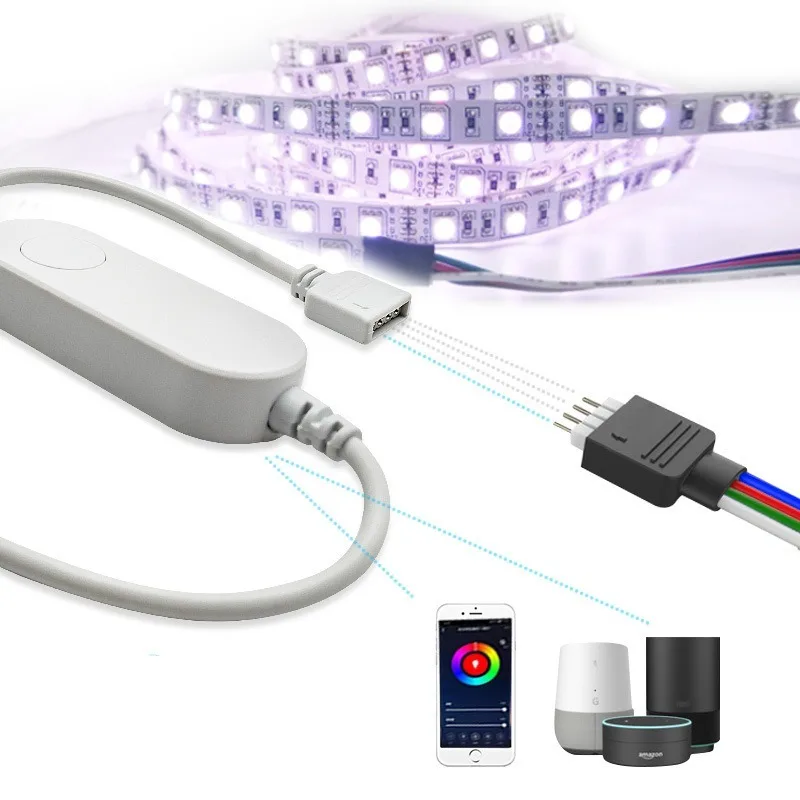 Tuya inteligentna taśma led usb światło wifi tv tira taśmy led DC 5V 5050SMD kolorowy kontroler APP luces dekoracja świateł bożonarodzeniowych