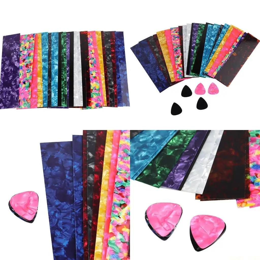 

U2JB 25 шт. целлулоидные полоски для гитары музыкантов, разнообразные полоски, аксессуары для гитары