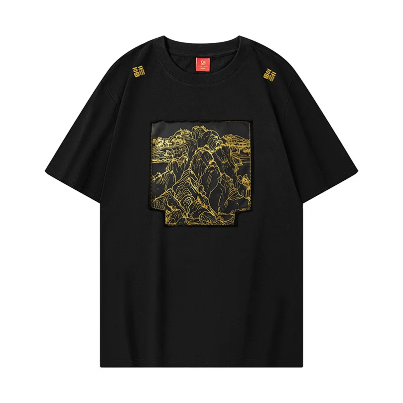 

Pattern Changes Summer Printed Tshirt Men Women Graphic Cotton Short Sleeve Heavy Man Brand Clothing 2025 Z1