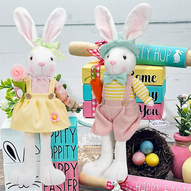 Easter Bunny Doll Children Toy Home Decor Items Kids Room Decoration Wedding Decorations Birthday Gifts Guests Christmas Event