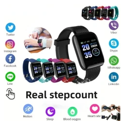 116Plus Smart Watch Men Women Kids Fitness Watches Bracelet Electronics Smart Clock For Android iOS Waterproof Smartwatch