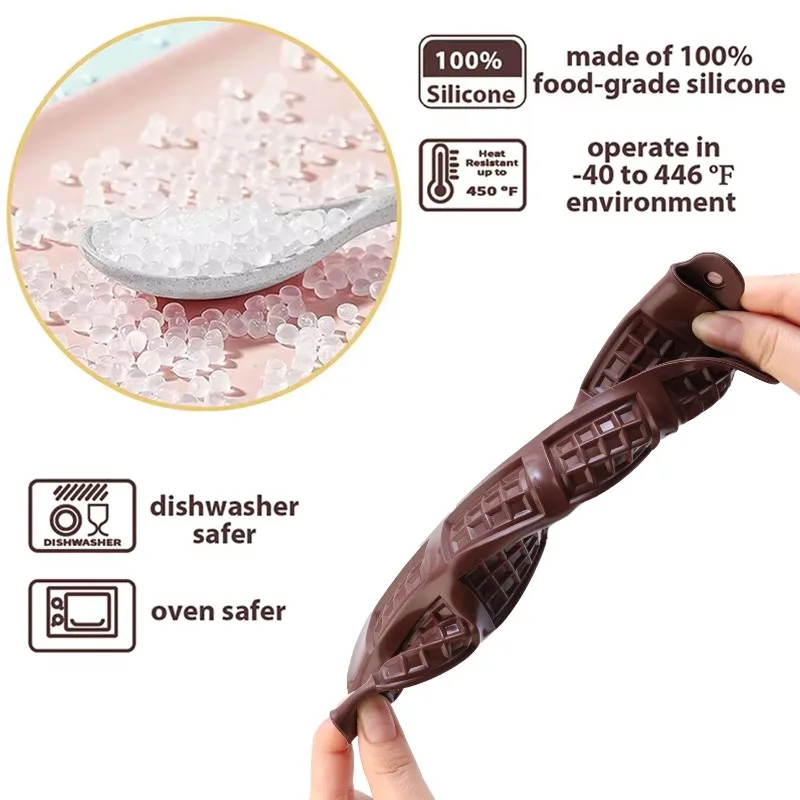 قالب شوكولاتة من السيليكون 12 معجنات فندان، قالب حلوى، تزيين وضع الكيك، ملحقات خبز المطبخ