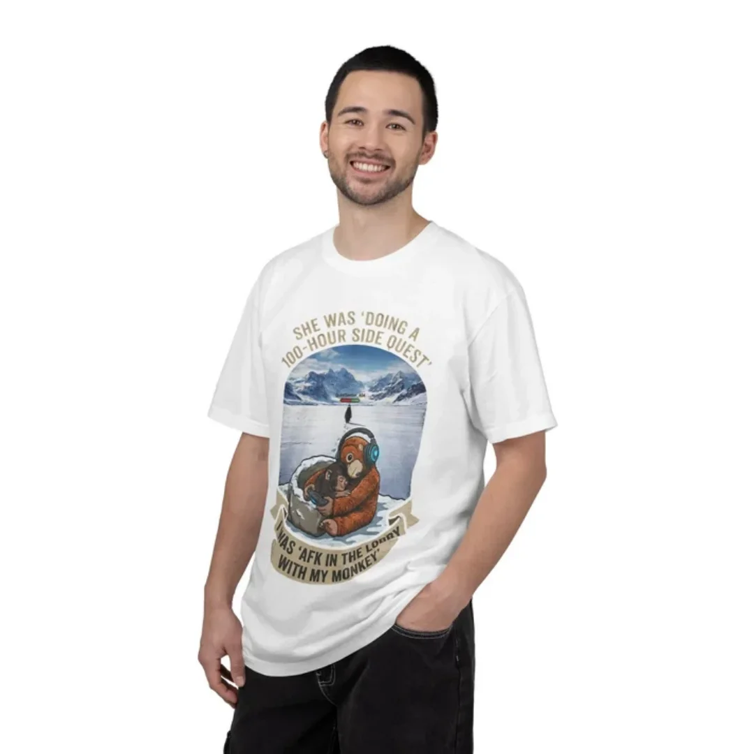 The Ultimate Viral Meme Apparel Lonely Penguin & Sad Japan Zoo Monkey Tee Cotton Men's T-Shirt Children's Clothing Tee Y2k Woman