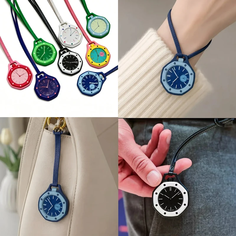 novo-relogio-de-bolso-octogonal-2026-estilo-pop-com-movimento-de-quartzo-cores-vibrantes-design-de-nicho-personalizado-e-removivel