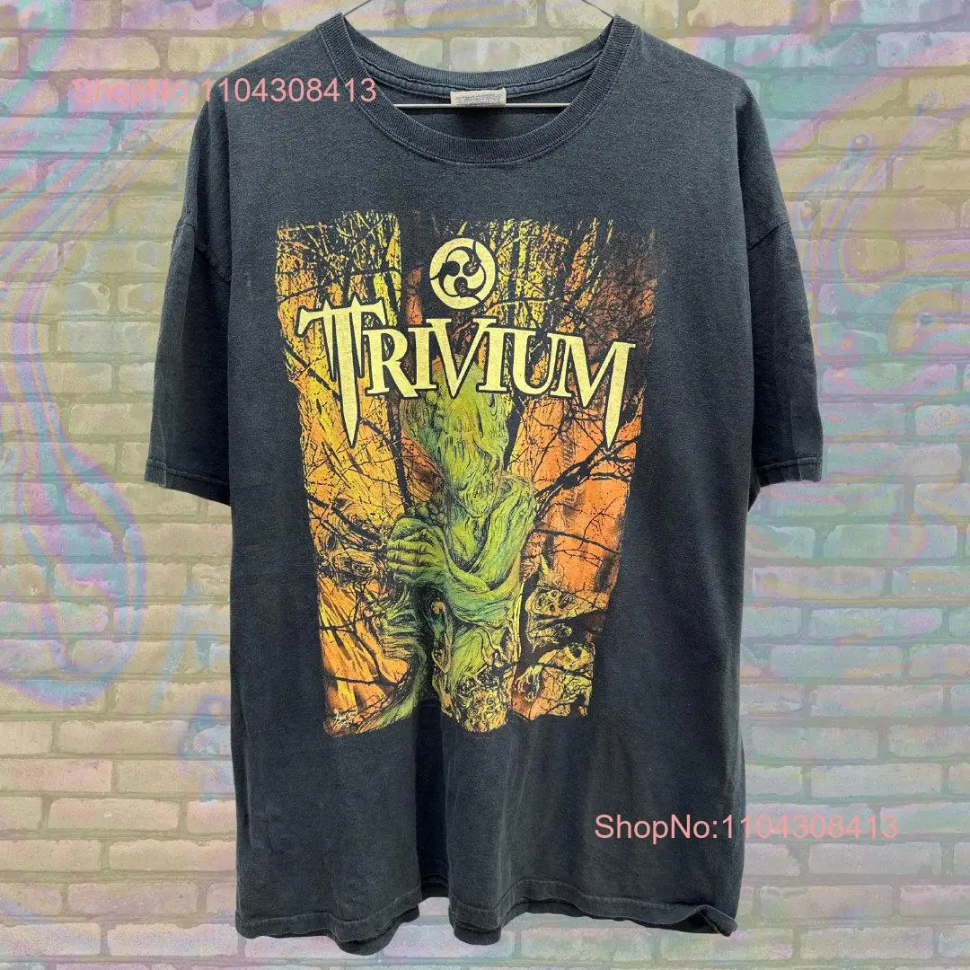 Vintage Trivium Band T Shirt Metal Music 90s Heavy ConcerT Rock Merch Fan  long or short sleeves