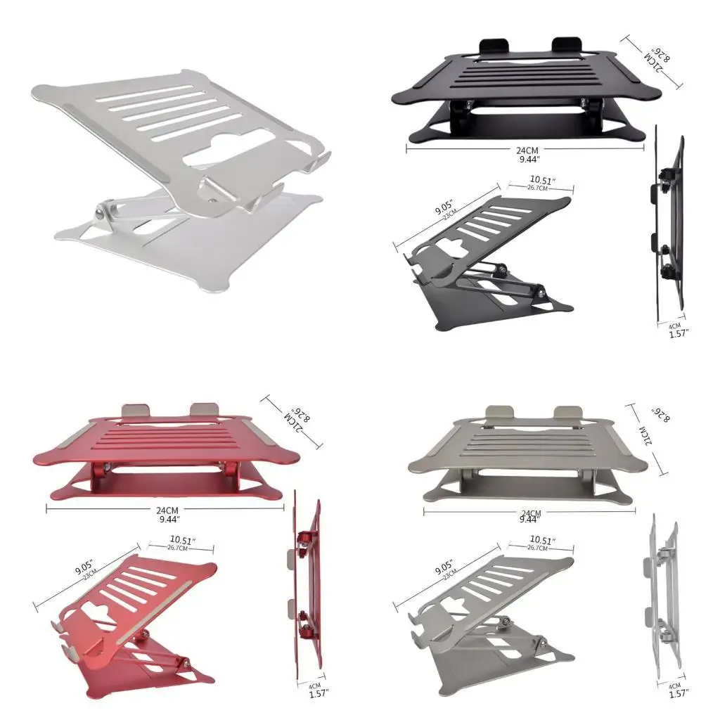 

652F Ergonomic Aluminum Laptop Stand with Heat-Vent Laptop Lifting for 100% Laptops