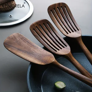 2 Buah Peralatan Masak Spatula Kayu Jepang Sendok Masak Antilengket Set Kue Spatula Rumah Tangga Tahan Suhu Tinggi 8 set sendok kayu penjualan terbaik - №