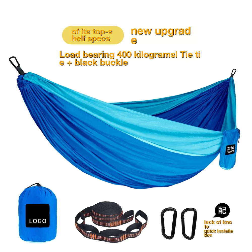 

Outdoor Hammock Backyard Stand Without Stand Hanging Beach With Lightweight Portable Garden Camping Single Carry Travel Double
