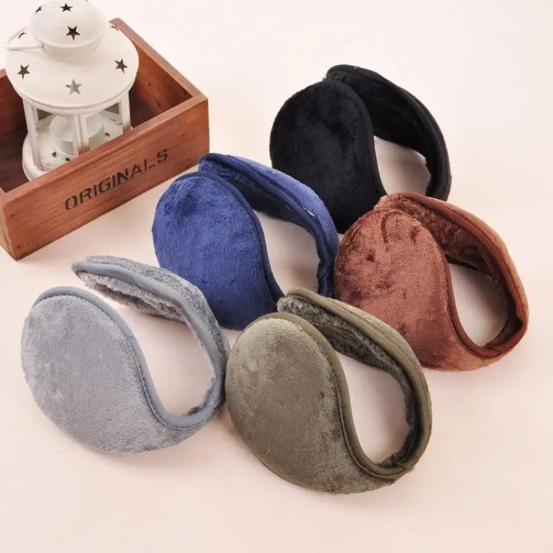 Ear Muffs Winter Ear Warmers Cotton Earmuffs Soft Thicken HeadBand Plush Ear Cover Thicken Fur Earmuffs  Winter Accessories