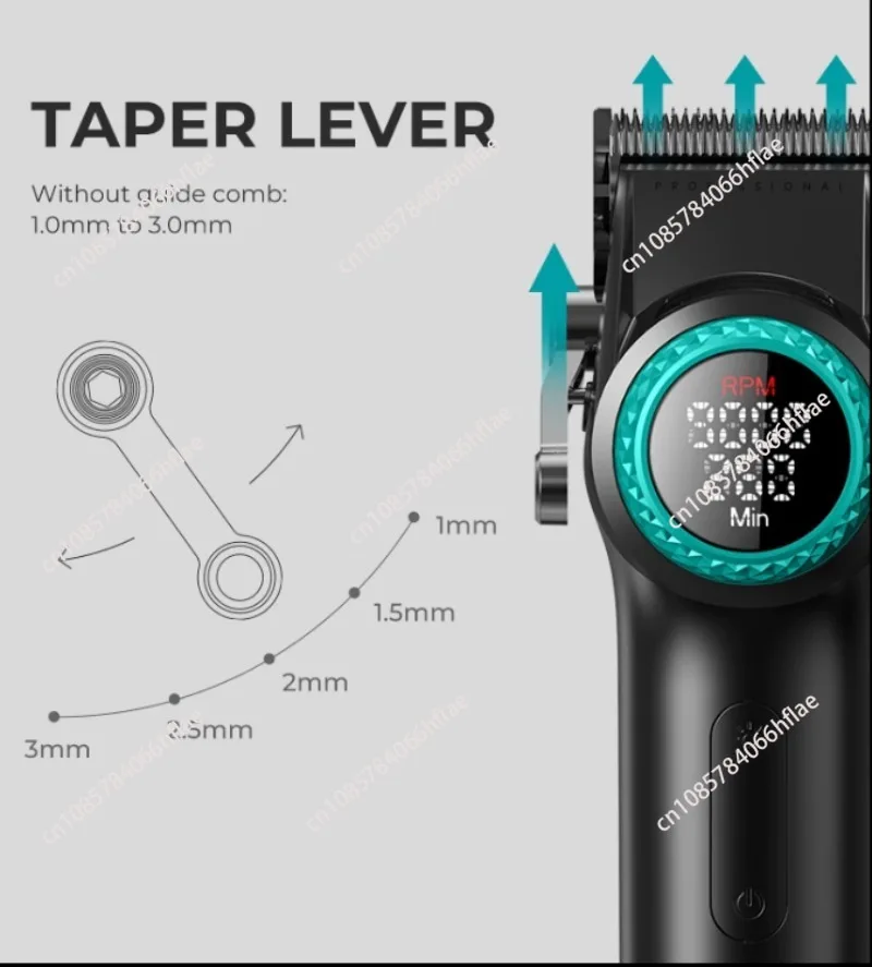 4 in 1 Professional Barber Hair Styling Set,  9000RPM Hair Clipper Trimmer and Hair Dryer Combo