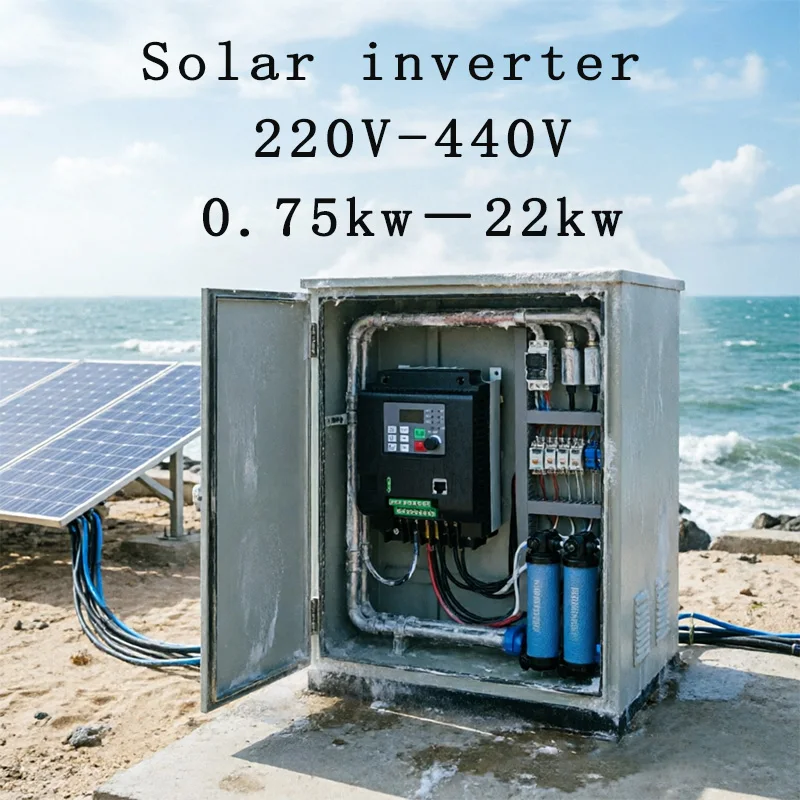 VFD solar Inverter DC 200-400V 2.2KW 10A input Frequency Converter 3-phases Output For Water Pump Motor Speed Controller