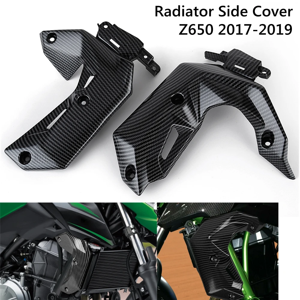 Z650 Motorcycle Fairing Parts Plastic ABS Left Right Side Fairing Radiator Cover Panel For Kawasaki Z 650 Z650 2017 2018 2019