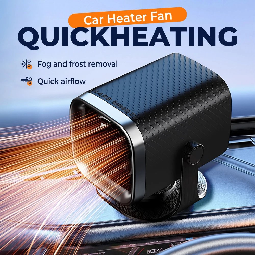 

Car Heater Air Cooler Fan 12V/24V Portable Demister Defroster Heating Fan 100W Dryer Windshield Defogging Car Accessroies