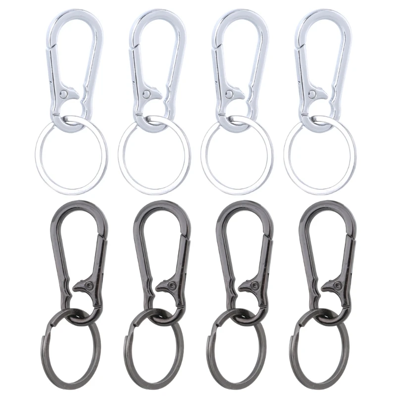 8Pcs Zincs Alloys Carabiner Key Clip Convenience Keychains Quickly Release Key Holder Buckles Outdoor Tool Easy to Use