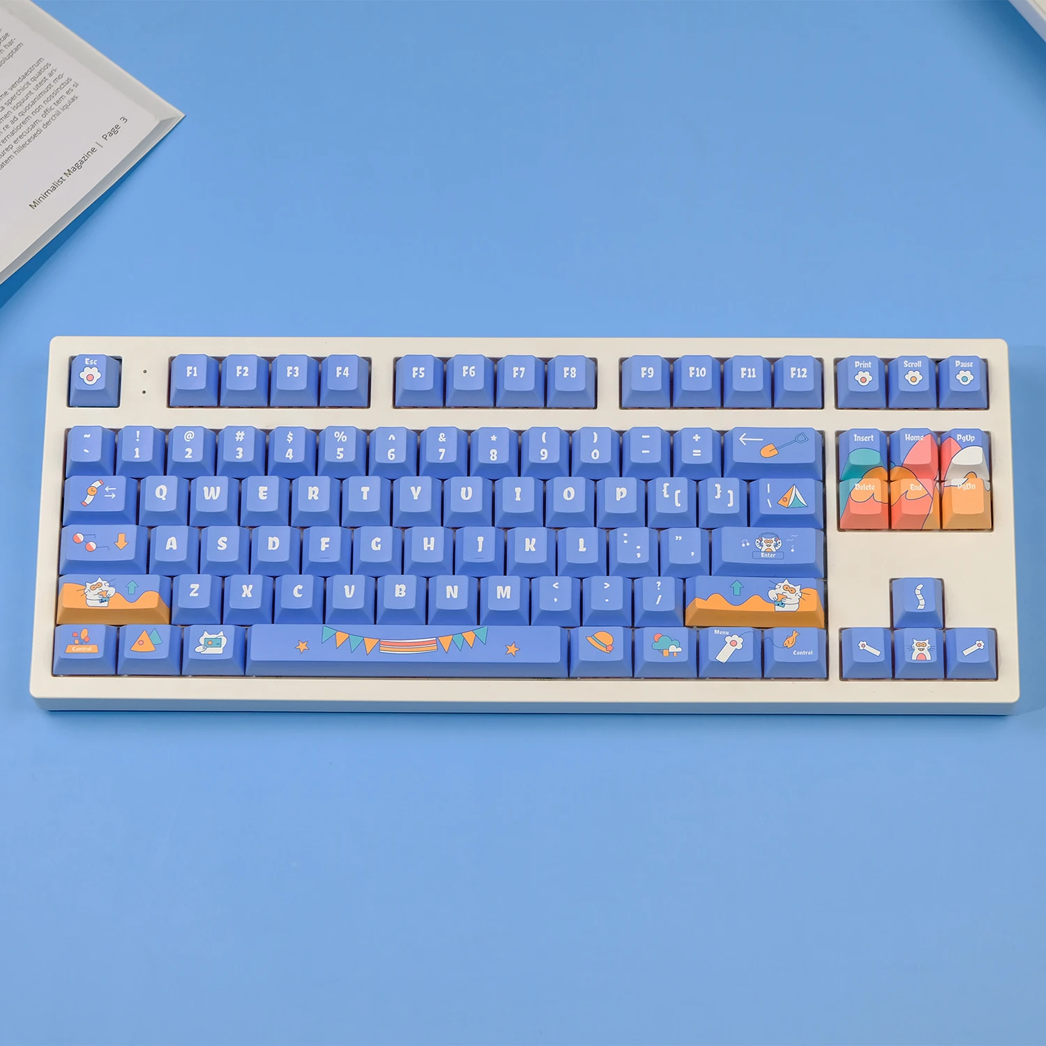 KYOMOT 1 Set Themed Keycaps Cherry MOA XDA OEM Profile PBT Dye Sub Keycap Korean French English Spanish Japanese Keyboard Caps