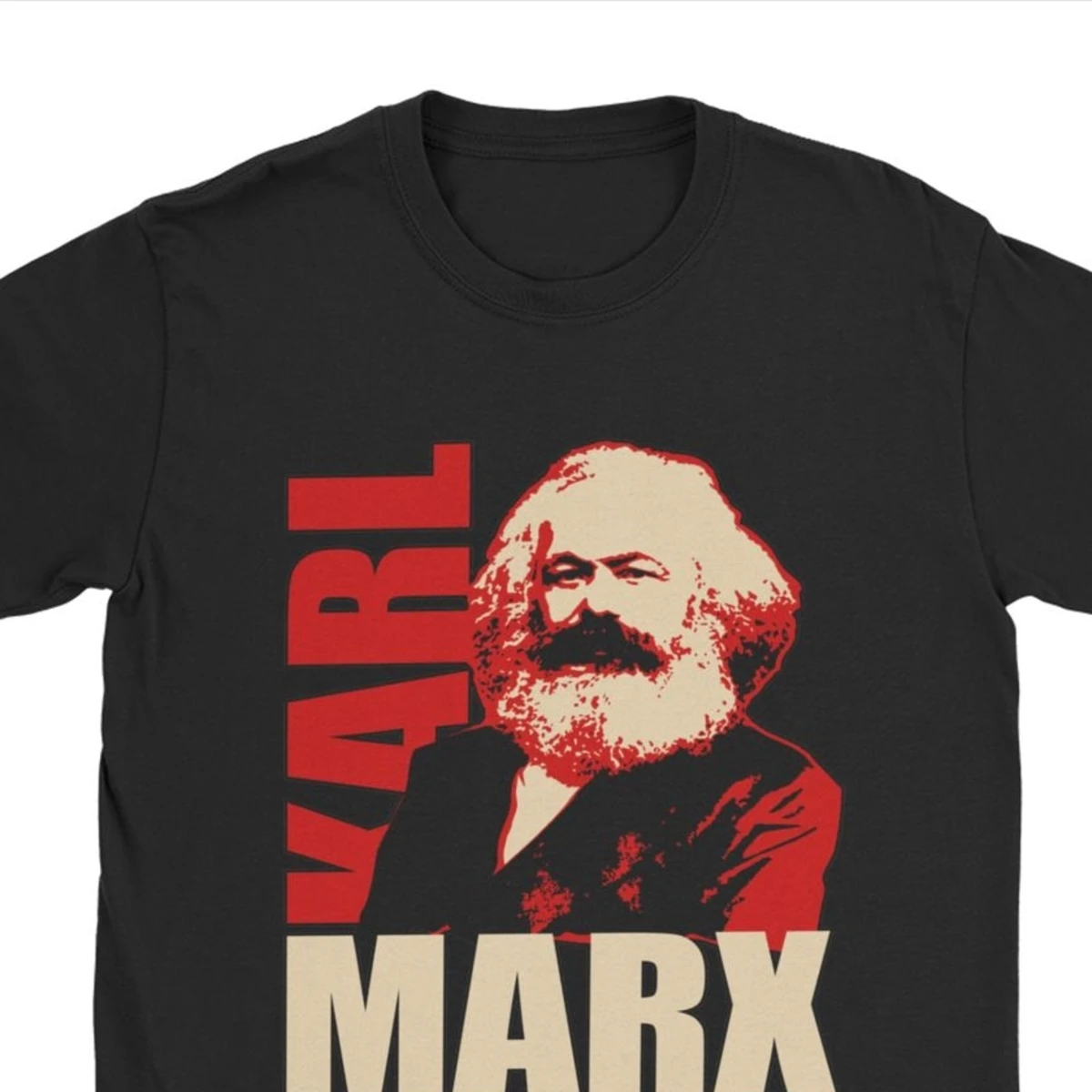 Autumn Winter Fashion Tshirts Karl Marx Socialist T Shirts Communism Premium Cotton Tops Fashion O Neck Male T-Shirts