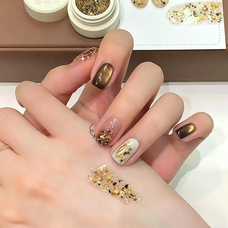 New 5g Explosive Flash Illusion Star Sequin Gel Nail Polish, Reflective Semi Permanent UV Nail Varnish, Gift For Woman Salon