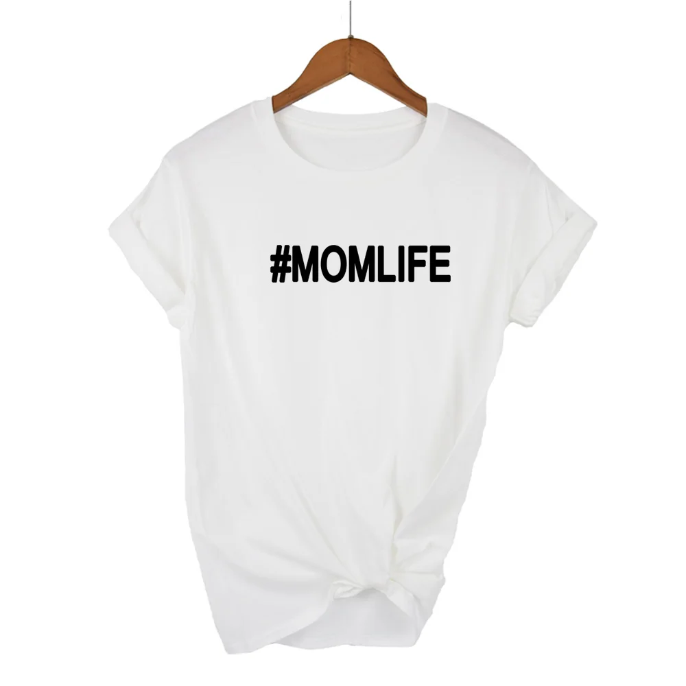 

Summer Casual T Shirt Female Fashion Mom Life Letter Printed Women T-Shirts Short Sleeve Ulzzang Tshirt Female