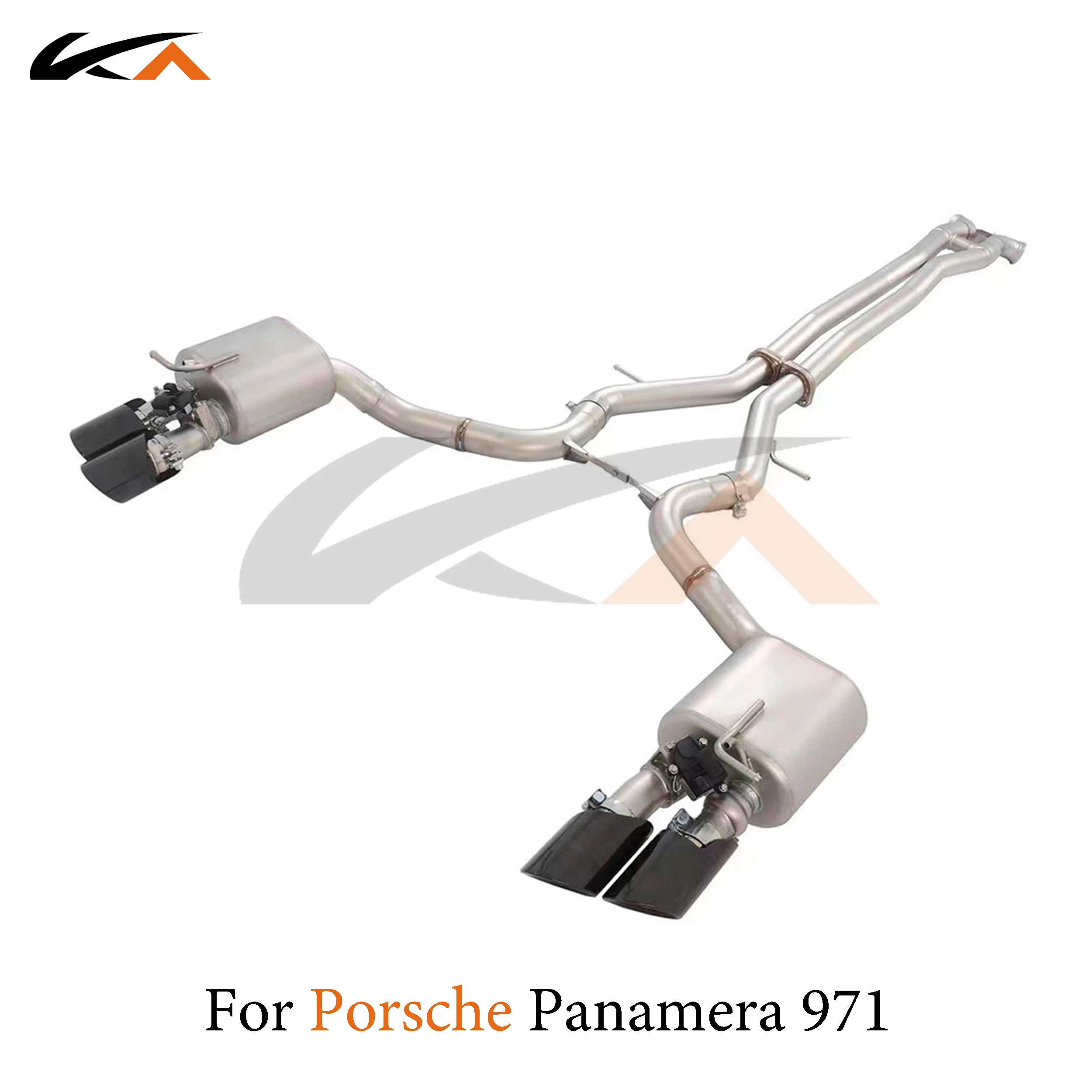 

KA Tuning exhaust system stainless catback for Porsche panamera 971 4.0T rear section performance muffler valve