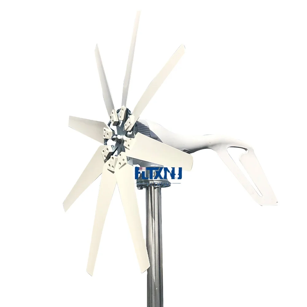 Horizontal Wind Turbine Generator 800w 1000w 12v 24v 48v Free Power NewEnergy Alternative Accessories for Home Street Lamps