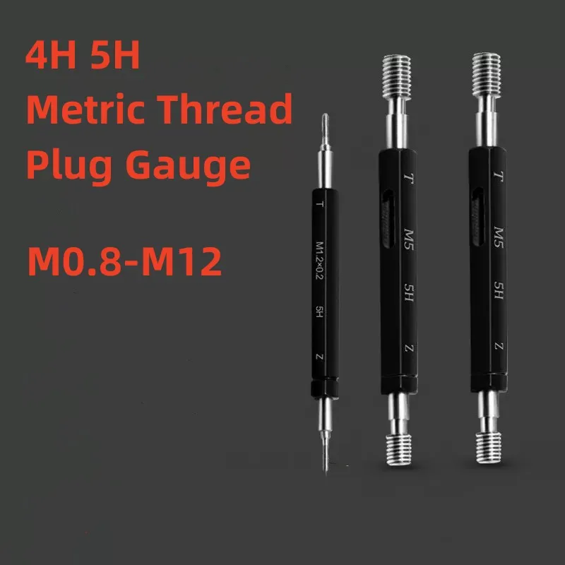 

1pcs M0.8-M12 Steel Mer-cury Gage Metric Fine Thread Plug Gauge High Quality wholesale 4H/5H M0.8M1. 2M3M4M6M8M10M12