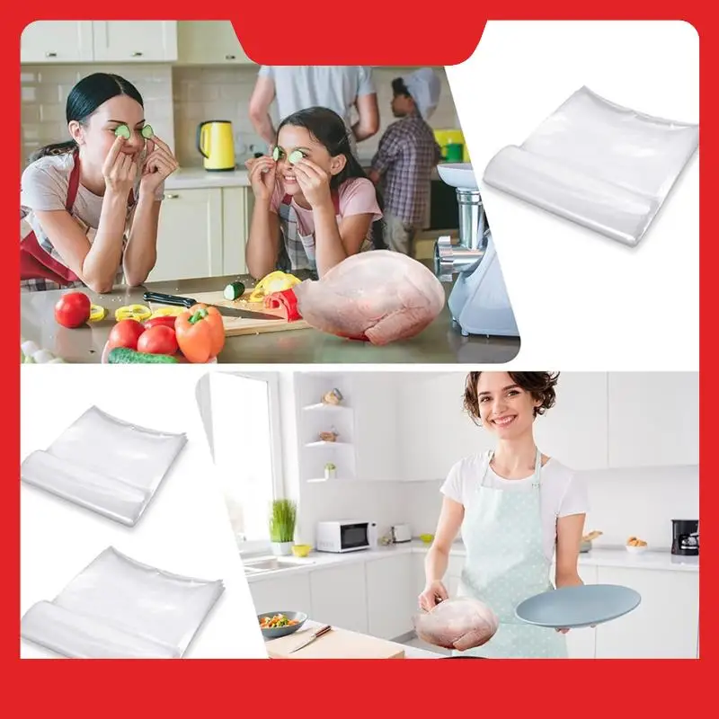 

100 шт. термоусадочные пакеты для птицы с завязками на молнии, силиконовая соломинка для хранения еды для цыплят и кроликов для индейки, цыплят, кроликов