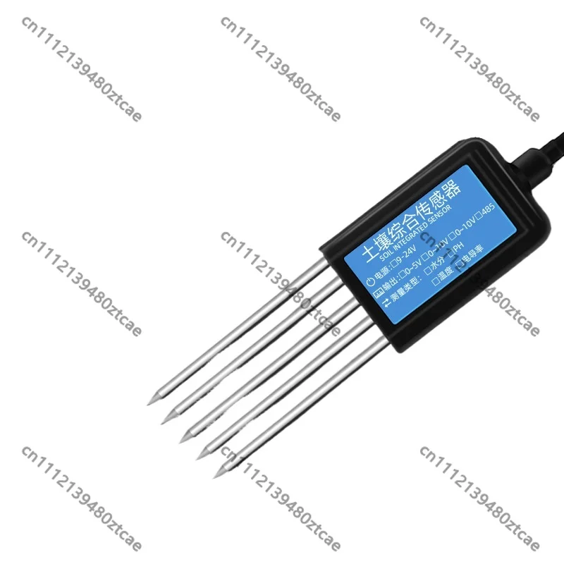 Soil Temperature Humidity Moisture Transmitter Agricultural Soil Detector NPK PH Value Fertility Monitoring Sensor