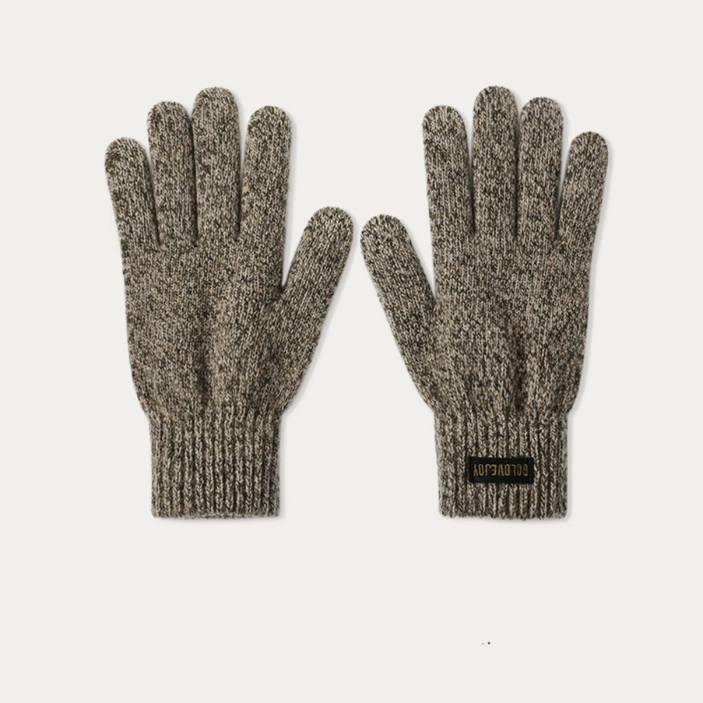 

Winter Warm Knitted Gloves For Men New Autumn Lightweight Touch Screen Windproof Mittens Outdoor Cycling Skiing Gloves