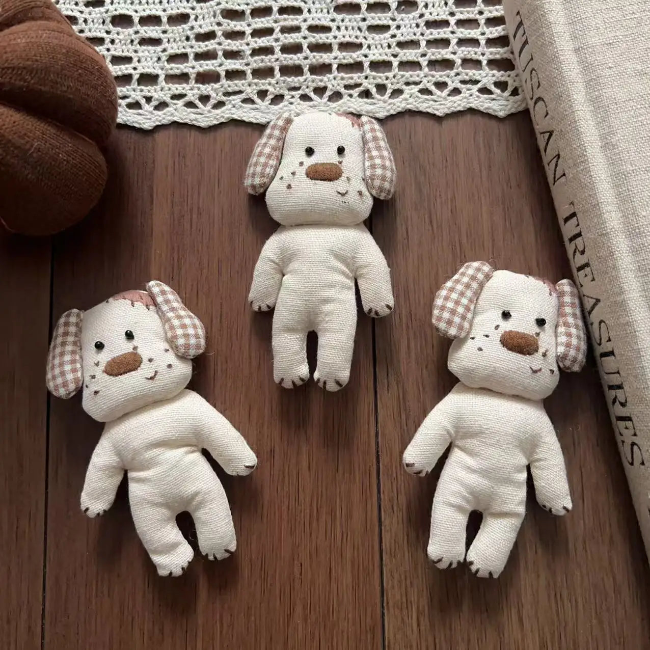 Lindo Llavero de Peluche de Westie para Bolsos, DIY para Zapatos, Sombreros, Bufandas, Collares, Adornos de Ropa, Set Premium