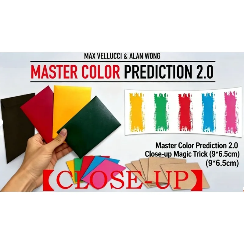 Master Color Prediction 2.0 close-upversie van Max Vellucci |   Mentalisme Goocheltruc Illusion Prop voor Goochelaars