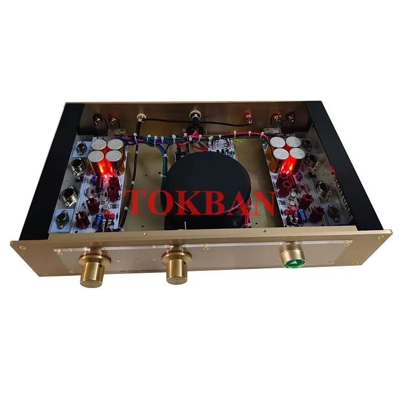 Tokban FM300A Power Amplifier 80w*2 High Power Beautiful Voice 2 Channel Amp HIFI Amplifier Audio