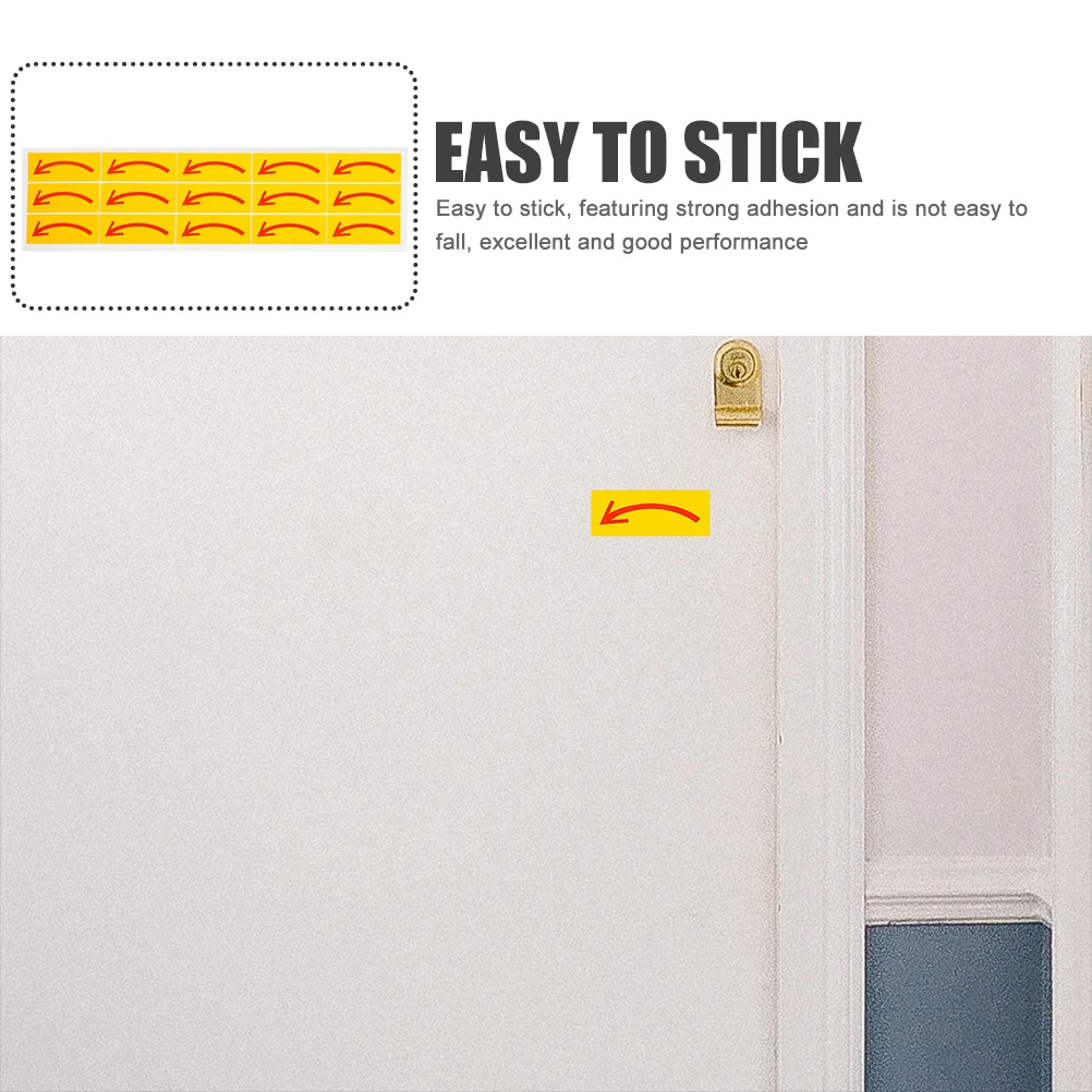 

20pcs Arrow Warning Removable Directional Adhesive Indication Safety Sign Pvc Decal For Warehouses Offices Factories Arrow