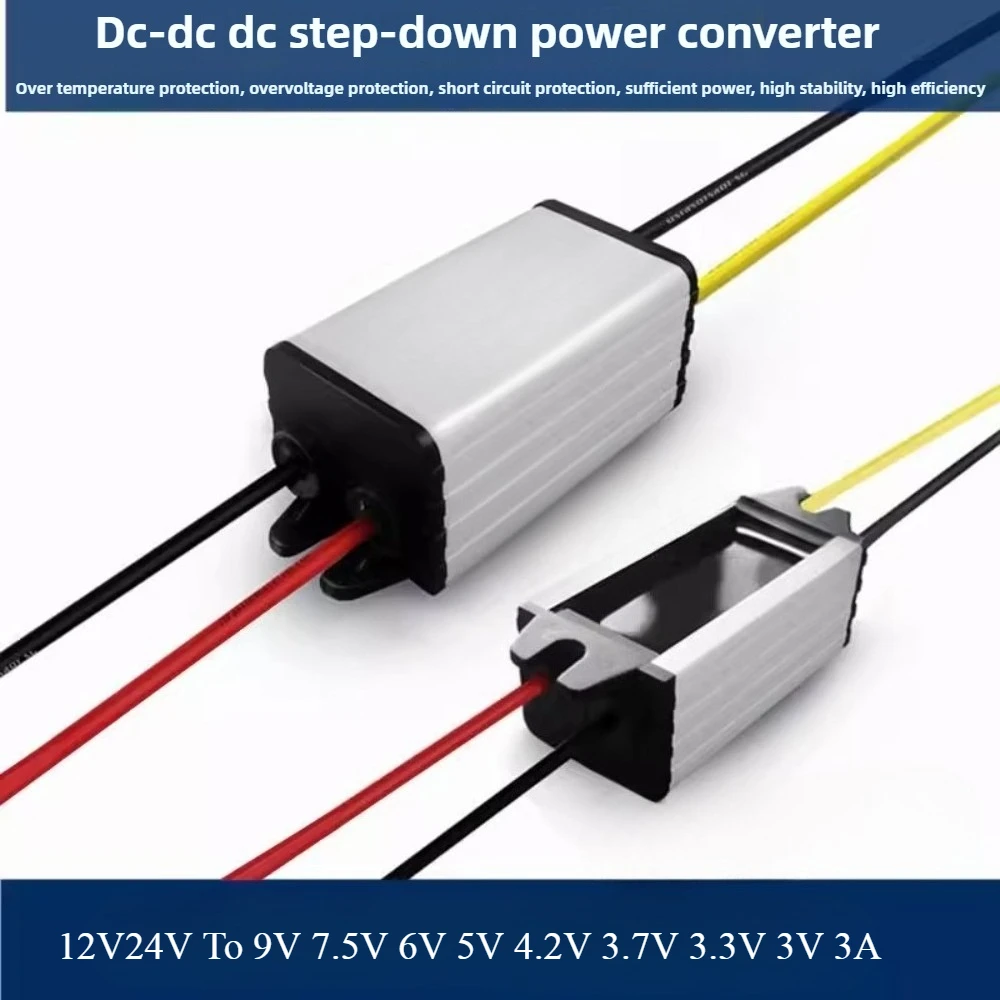 12V24V To 9V 7.5V 6V 5V 4.2V 3.7V 3.3V 3V Voltage Converter Buck Step-Down Module DC To DC Converter Power Supply For Car