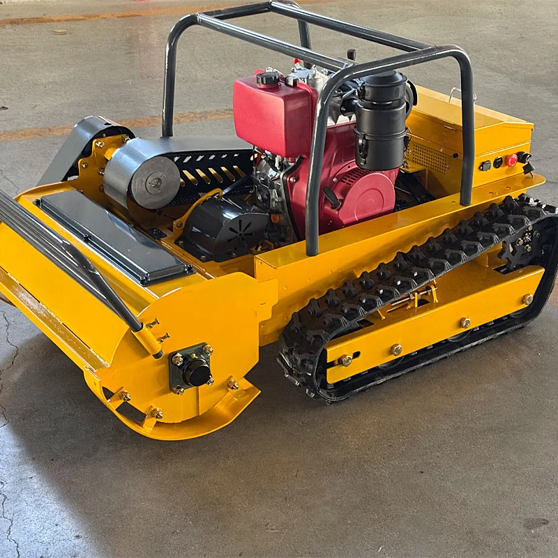 Customized CE EPA Approved All Terrain Cordless Diesel Remote System Flail Lawn Mower DIY Industrial Grade with Free Shipping