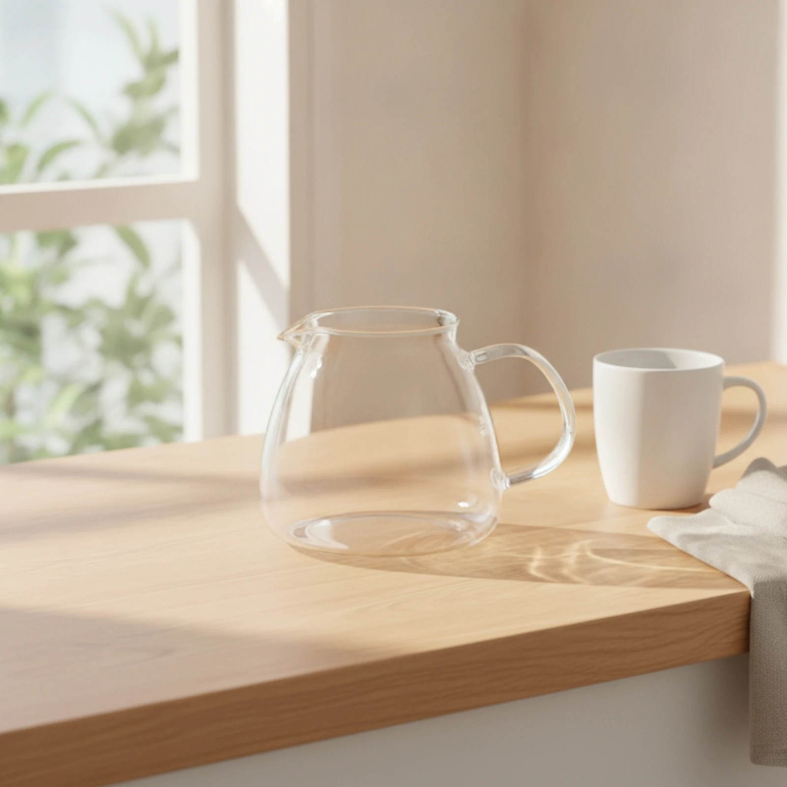 Slow-Brew-over Coffee Set Easy to Clean Glass Coffee Carafe Kitchenware Measurement Markings for Baristas, Home, Office