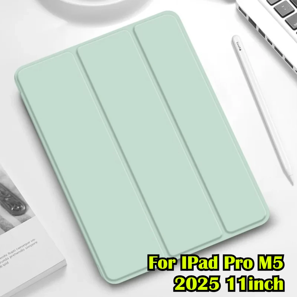 

2026 Leather Stand Case for 2025 IPad M5 M4 Pro Air MINI A16 11th 4 5 6 7 8 9 10th Gen 11 13" 10.9 8.3 Soft Liquid Silicon Cover