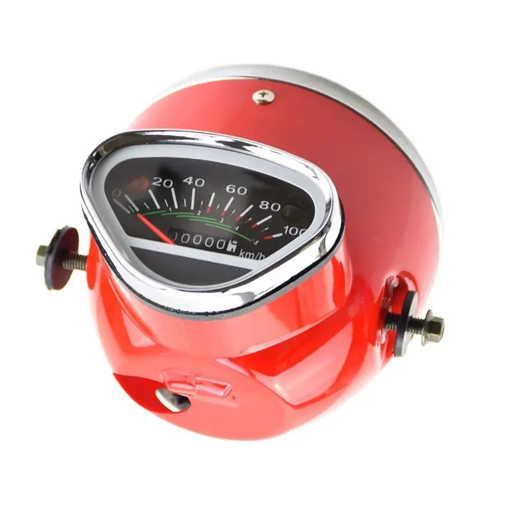 

Red Headlight Speedometer Odometer Assembly With Case Fit For Honda Trail CT70 1969-1970