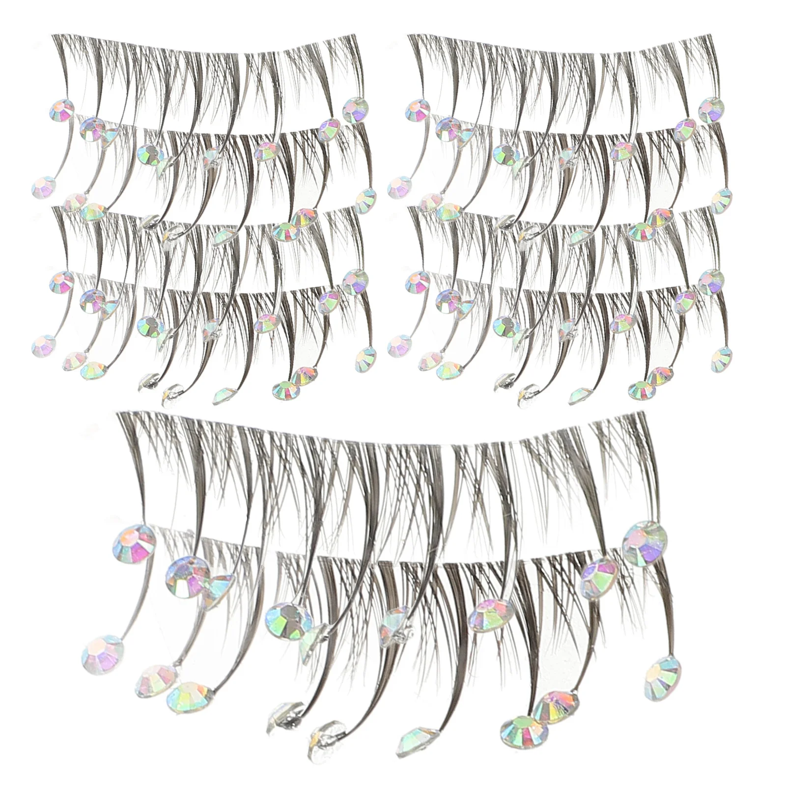 10 sztuk rzęs luzem, lekkie sztuczne rzęsy, modelujące kształt oka, efekt błyszczący, idealne dla mamy, żony, dziewczyny.