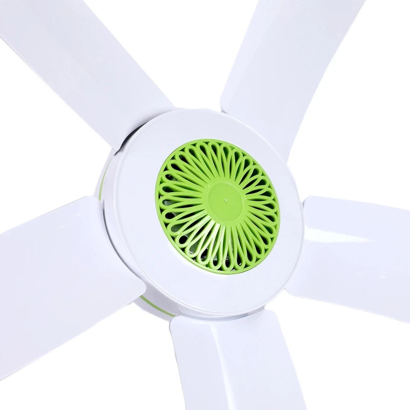 Ceiling Fan 220v 20W Mini Energy Saving Electric Hanging Fans White 79cm Diameter No Light Household Fan 5 Blades with Switch