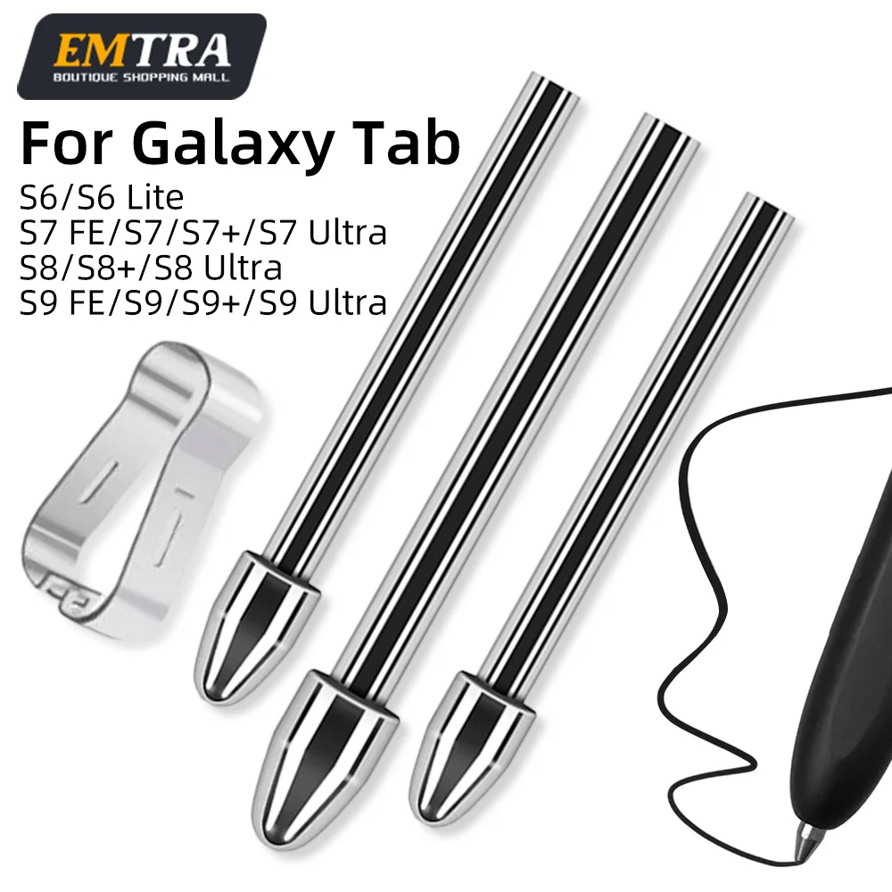 Titanium Metal Nibs Tips Replacement For Galaxy Tab S6/S6 Lite S7 FE/S7/S7+/S7 S8/S8+/S8 S9 FE/S9/S9+/S9 Ultra Nib